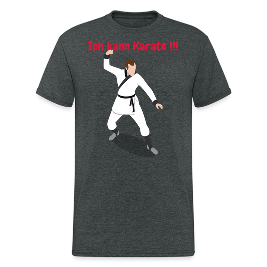 Ich kann Karate !!! - Dunkelgrau meliert