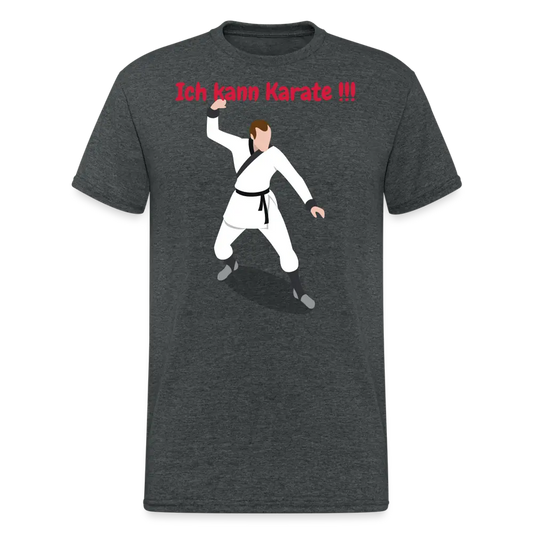 Ich kann Karate !!! - Dunkelgrau meliert