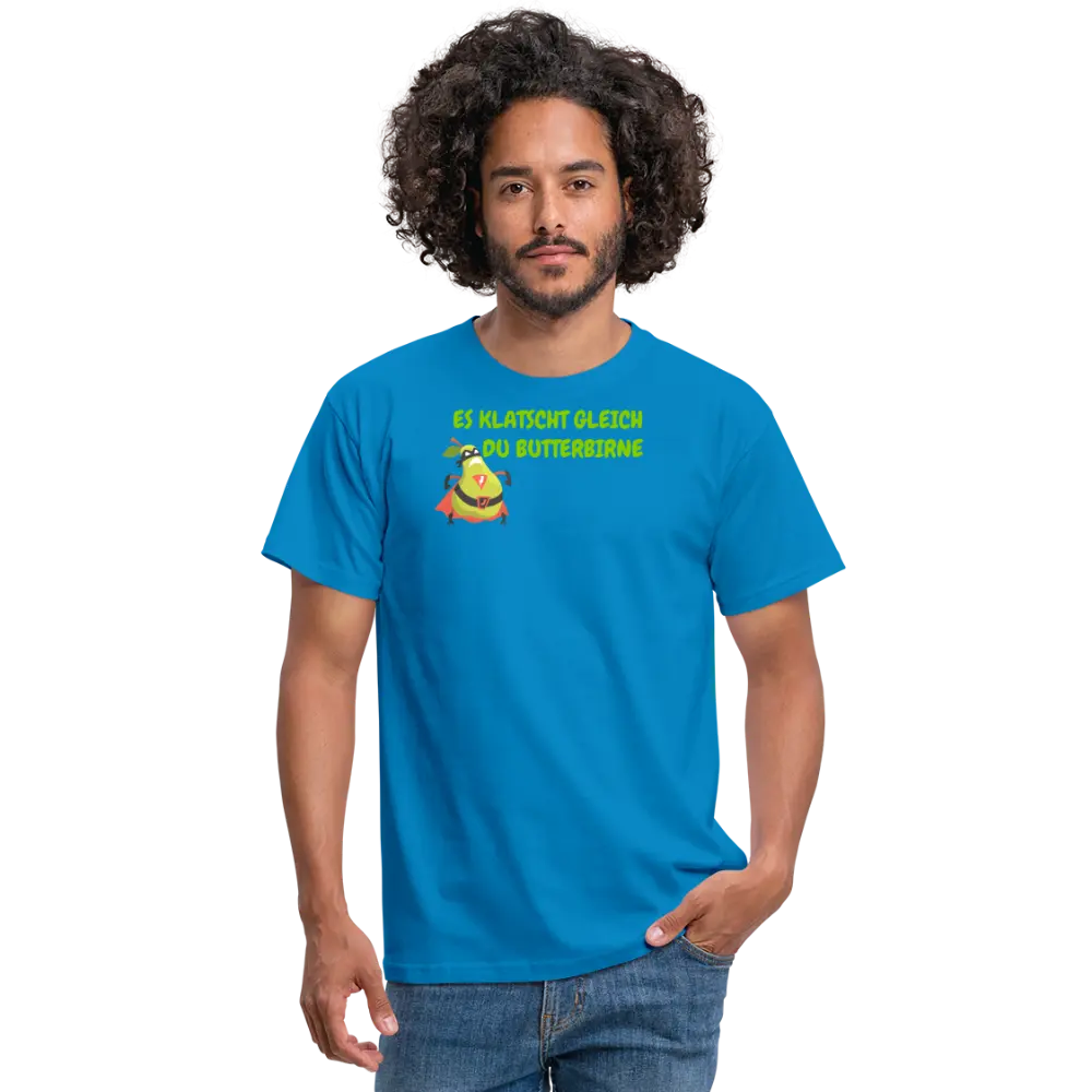 Tshirt ES KLASCHT GLEICH DU BUTTERBIRNE - Royalblau