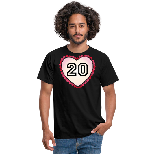 Tshirt 20 Geburtstag - Schwarz