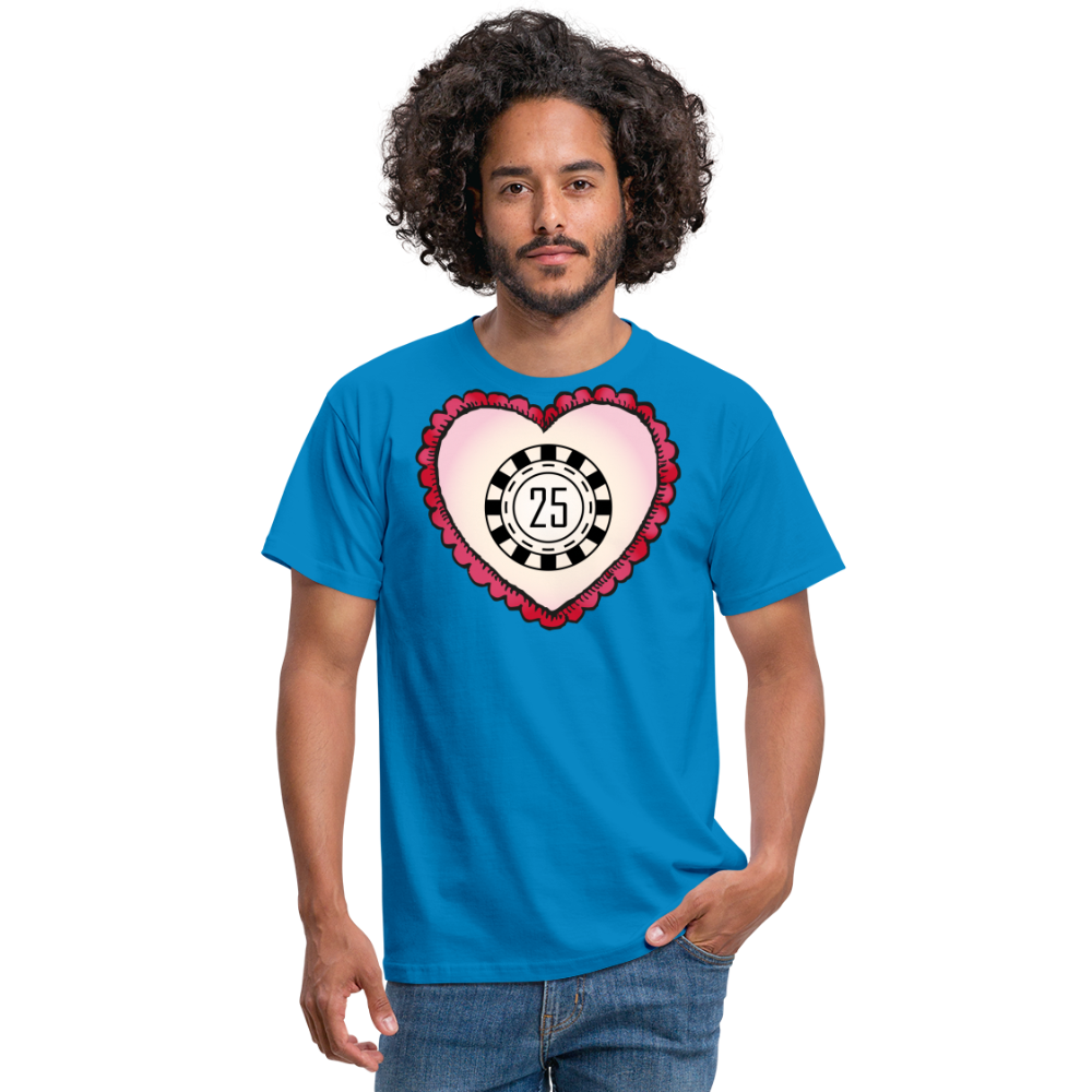 Tshirt 25 Geburtstag - Royalblau