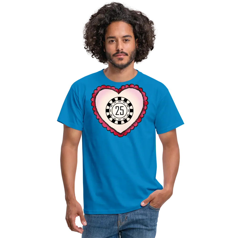 Tshirt 25 Geburtstag - Royalblau