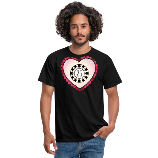 Tshirt 25 Geburtstag - Schwarz