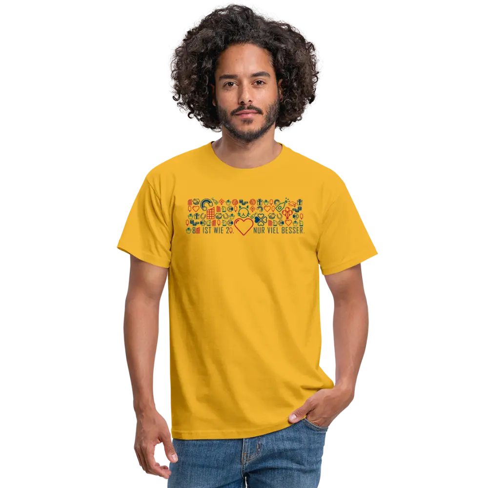 Tshirt 80 ist wie 20 nur viel besser - Gelb