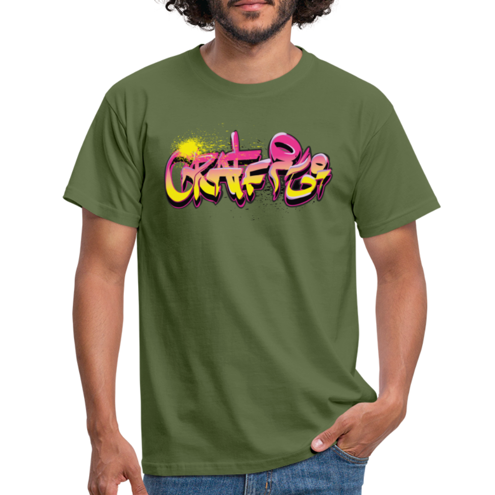 Tshirt Graffiti - Militärgrün