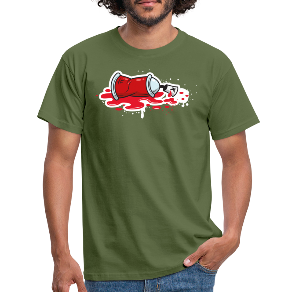 Tshirt Graffiti Mord - Militärgrün