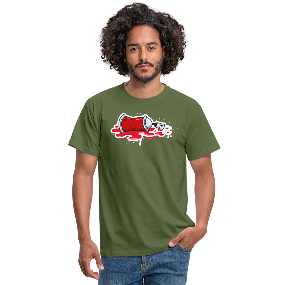 Tshirt Graffiti Mord - Militärgrün