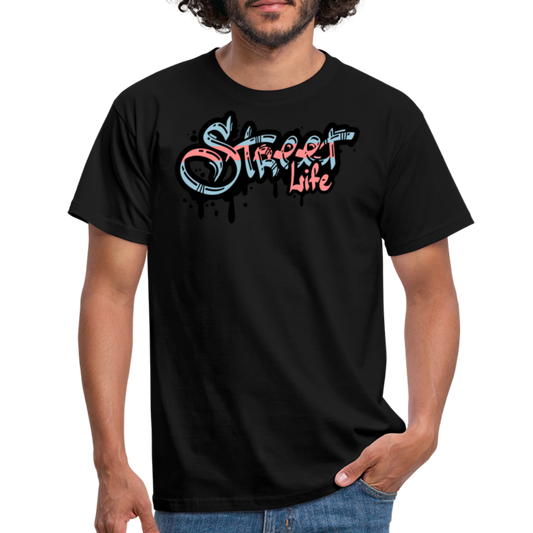 SSW1377 Tshirt Straßenleben - Schwarz