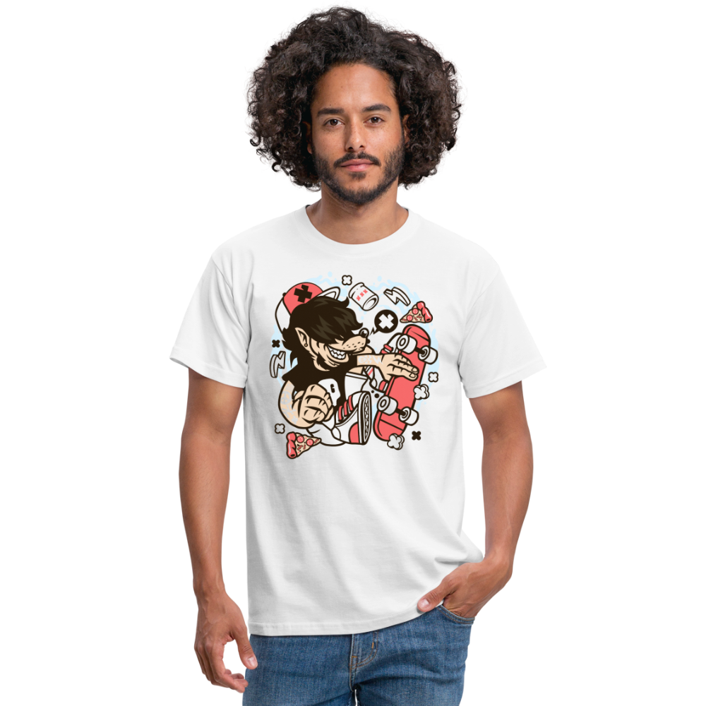 SSW1380 Tshirt Wolf_Skater - weiß