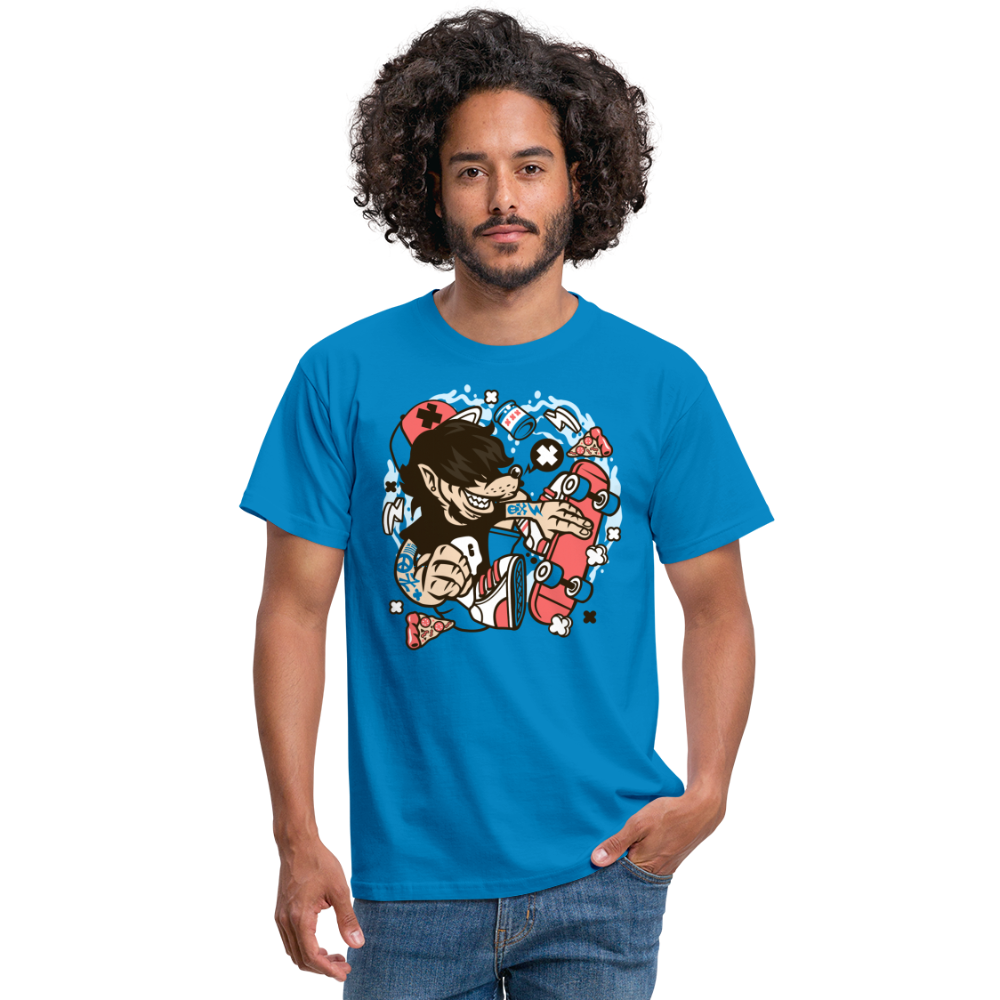SSW1380 Tshirt Wolf_Skater - Royalblau