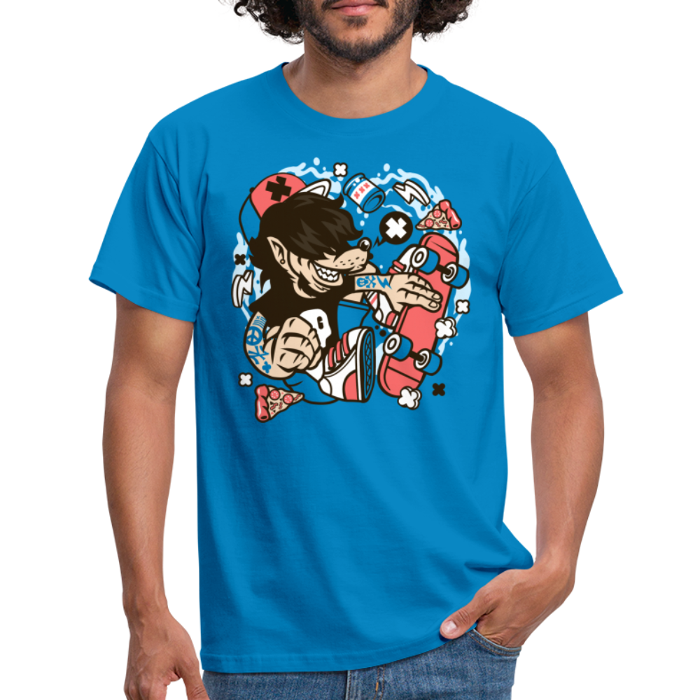 SSW1380 Tshirt Wolf_Skater - Royalblau