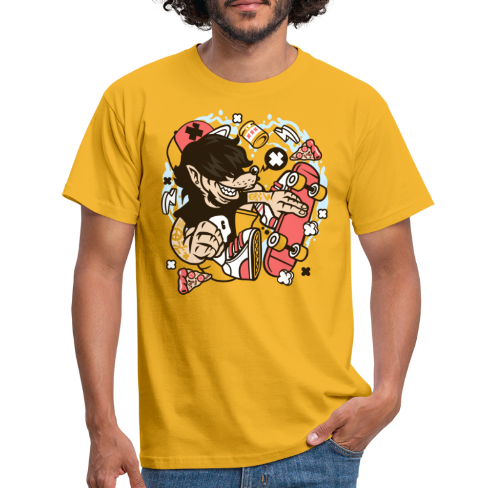 SSW1380 Tshirt Wolf_Skater - Gelb