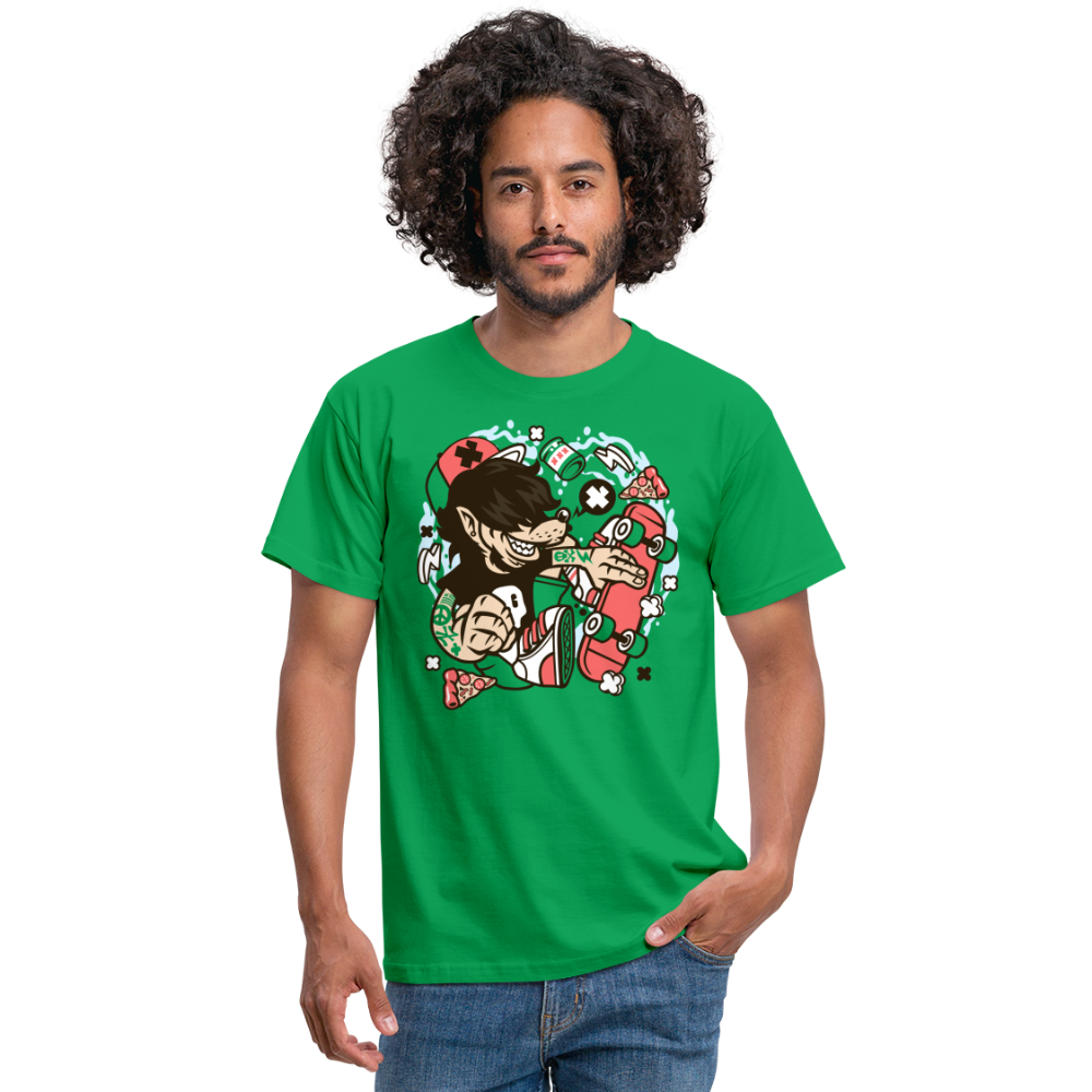 SSW1380 Tshirt Wolf_Skater - Kelly Green