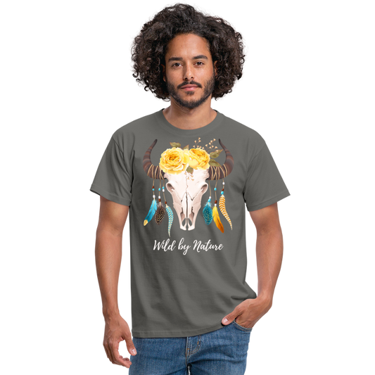 SSW1383 Tshirt Wild von Natur aus Schädel - Graphit