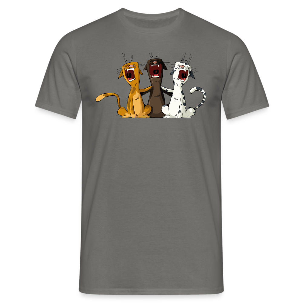 SSW1384 Tshirt Singen katzen - Graphit