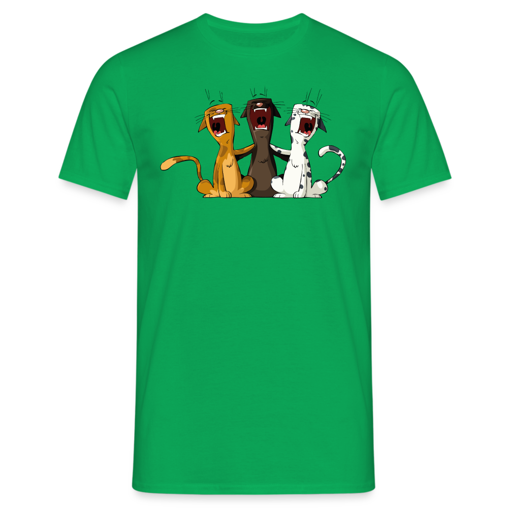 SSW1384 Tshirt Singen katzen - Kelly Green