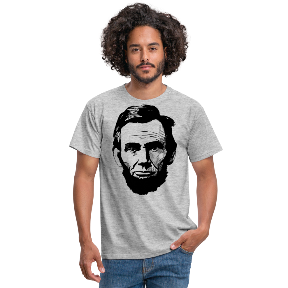SSW1392 Tshirt Abraham Lincoln - Grau meliert