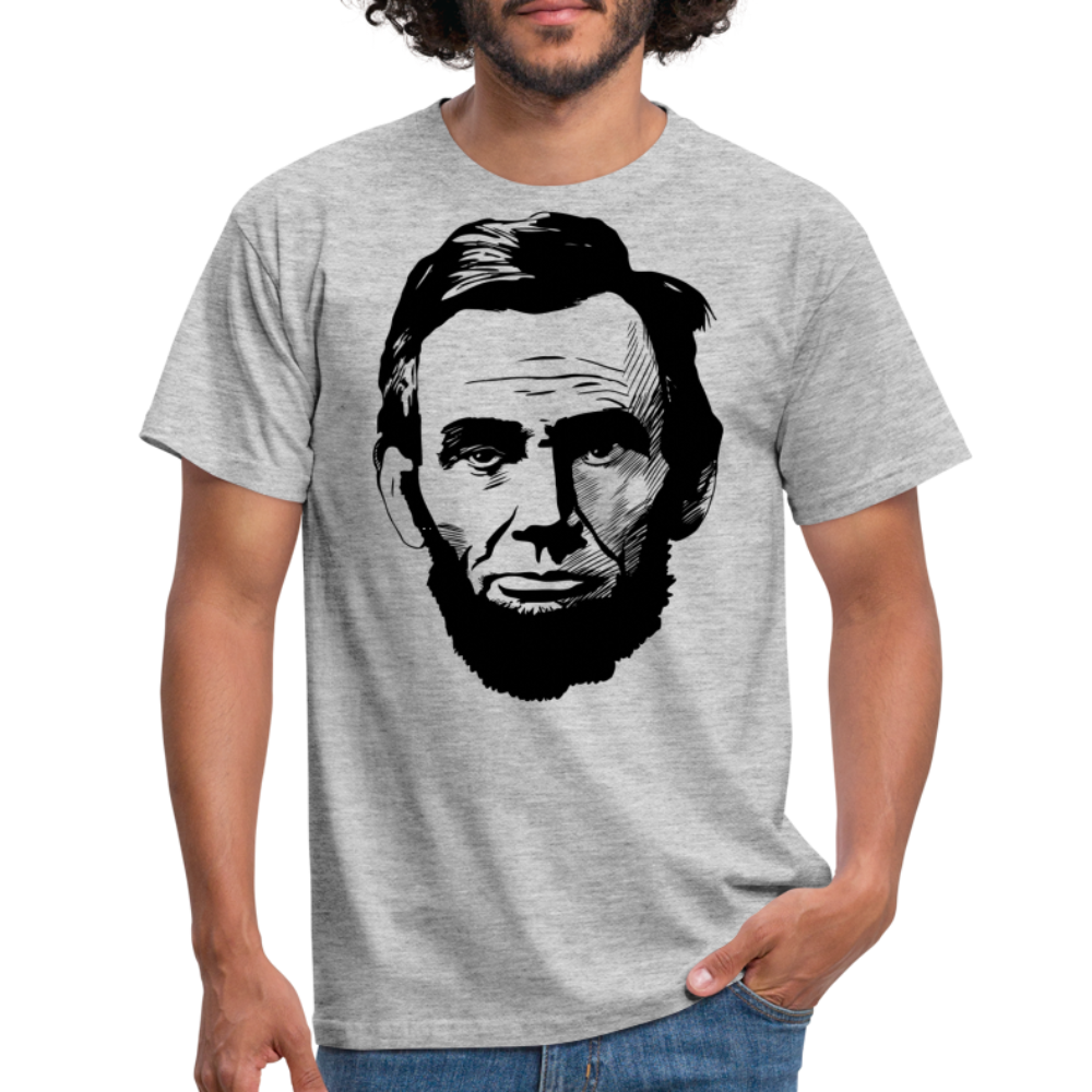 SSW1392 Tshirt Abraham Lincoln - Grau meliert