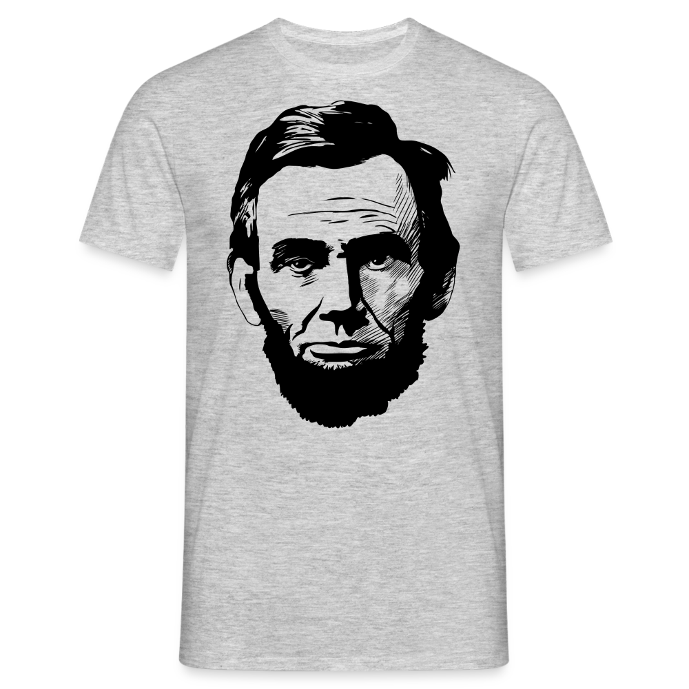 SSW1392 Tshirt Abraham Lincoln - Grau meliert