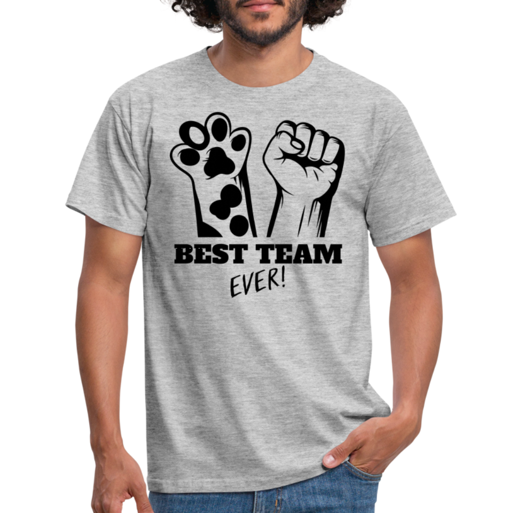 SSW1394 Tshirt Die beste Mannschaft, die es jemals gab - Grau meliert