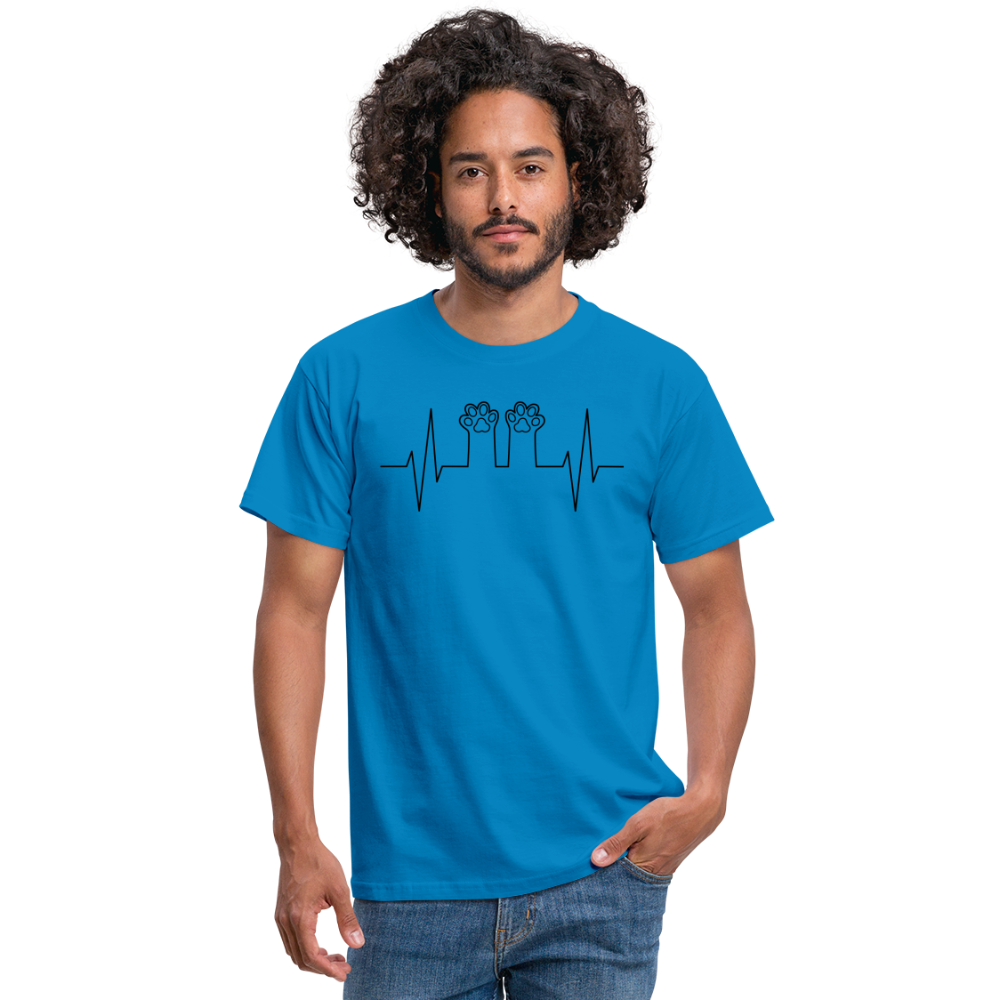 SSW1396 Tshirt Mein Herz schlägt für meine Katzen - Royalblau