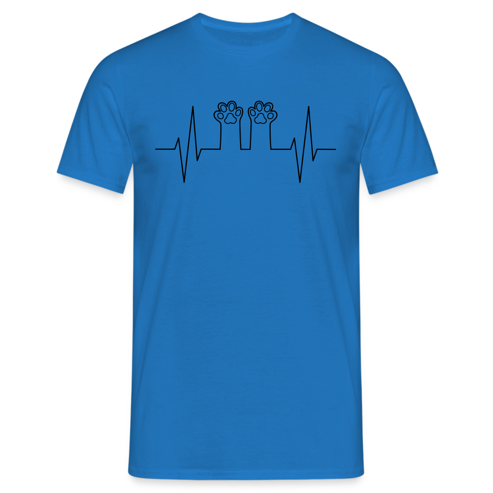 SSW1396 Tshirt Mein Herz schlägt für meine Katzen - Royalblau