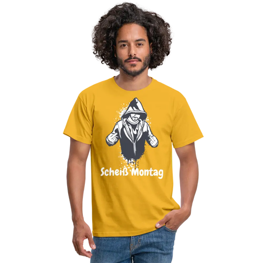 SSW1397 Tshirt Scheiß Montag - Gelb