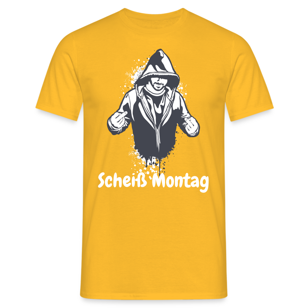 SSW1397 Tshirt Scheiß Montag - Gelb
