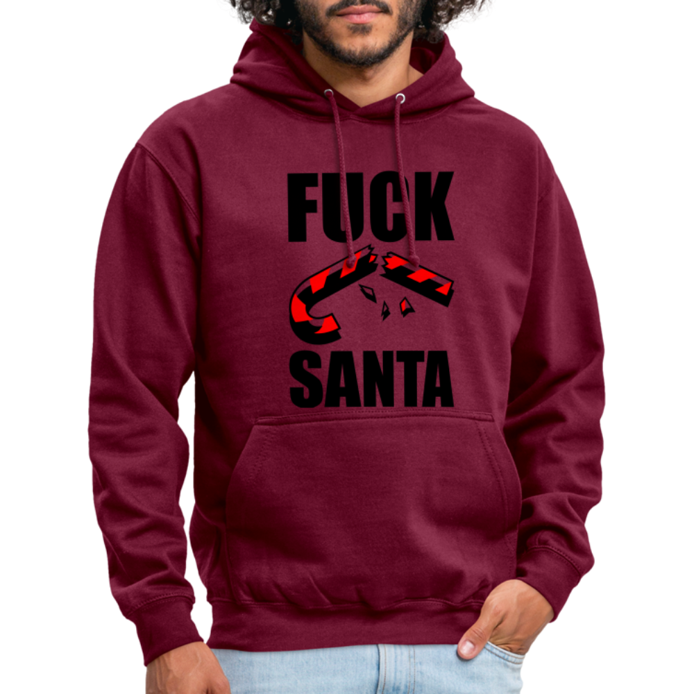SSW1398 Hoodie Fuck Santa - Bordeaux