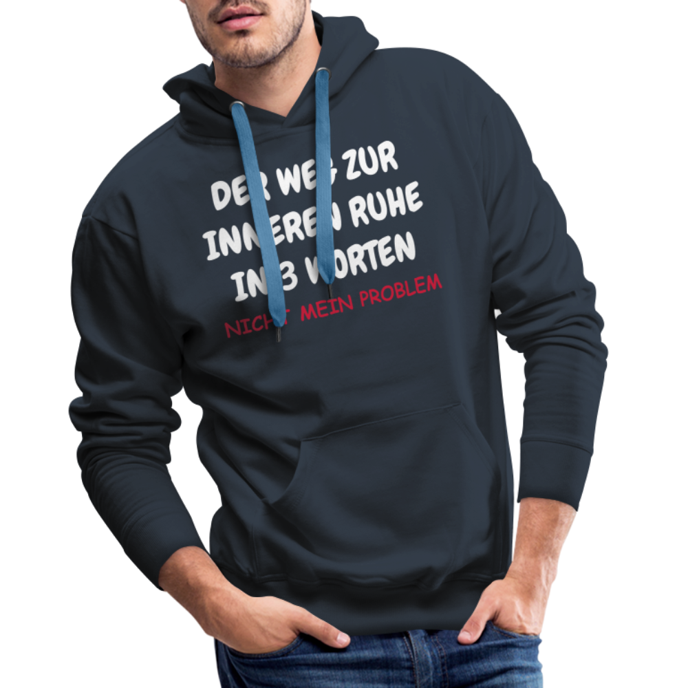 SSW1403 Hoodi DER WEG ZUR INNEREN RUHE IN 3 WORTEN - Navy