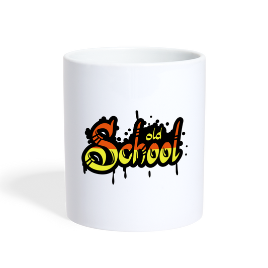 SSW1416 Kaffeebecher Alte Schule - weiß