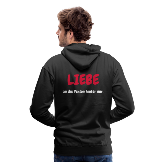 SSW1423 Hoodie LIEBE an die Person hinter mir - Schwarz