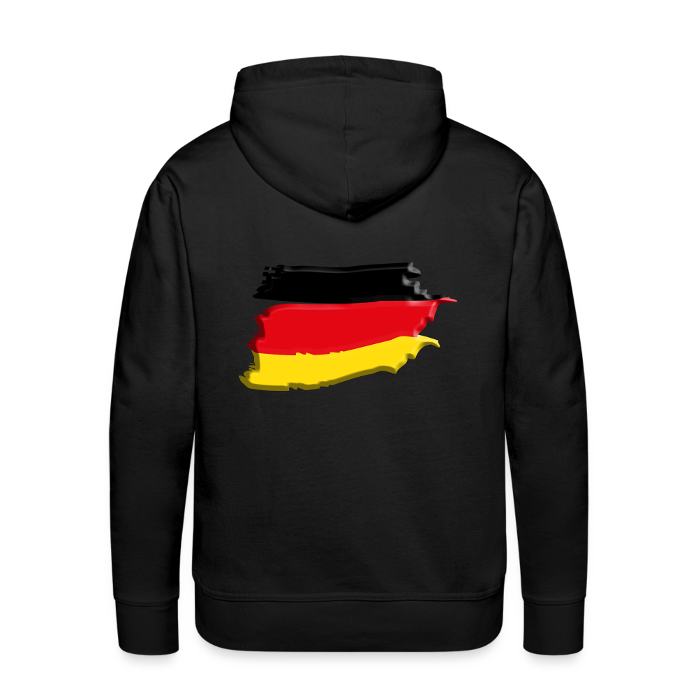 SSW1424 Hoodie German vintage flag 3D - Schwarz