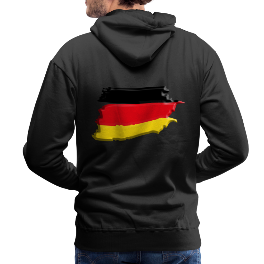 SSW1424 Hoodie German vintage flag 3D - Schwarz
