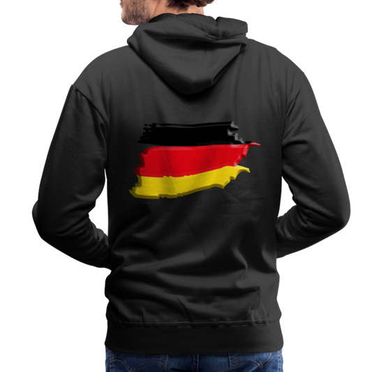 SSW1424 Hoodie German vintage flag 3D - Schwarz
