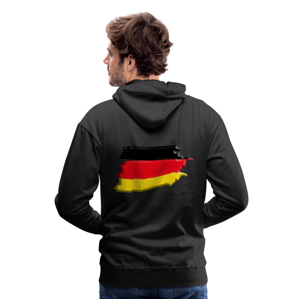 SSW1424 Hoodie German vintage flag 3D - Schwarz