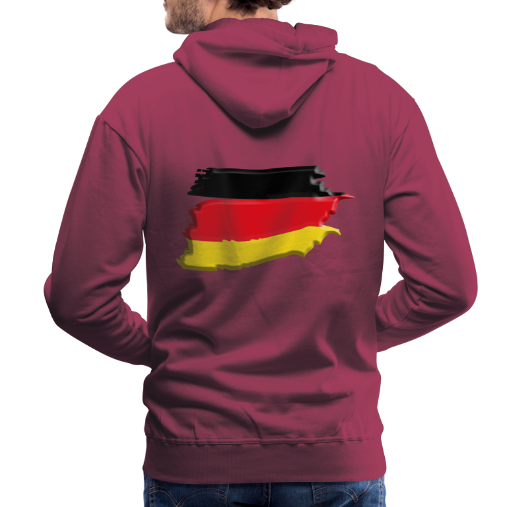 SSW1424 Hoodie German vintage flag 3D - Bordeaux