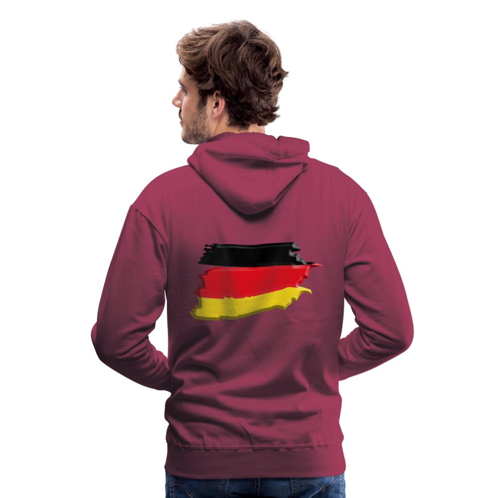 SSW1424 Hoodie German vintage flag 3D - Bordeaux