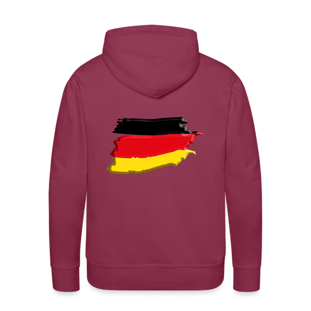 SSW1424 Hoodie German vintage flag 3D - Bordeaux