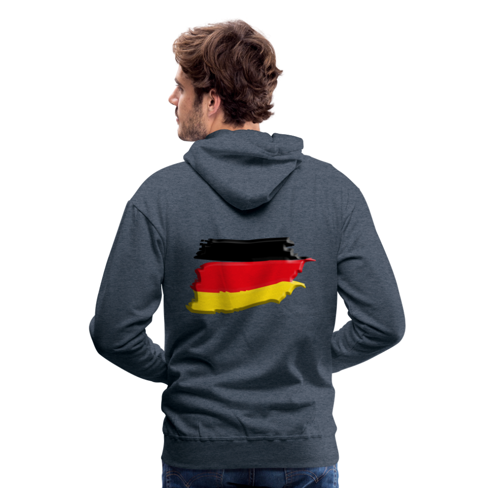 SSW1424 Hoodie German vintage flag 3D - Jeansblau