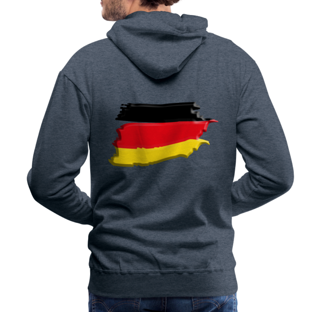 SSW1424 Hoodie German vintage flag 3D - Jeansblau