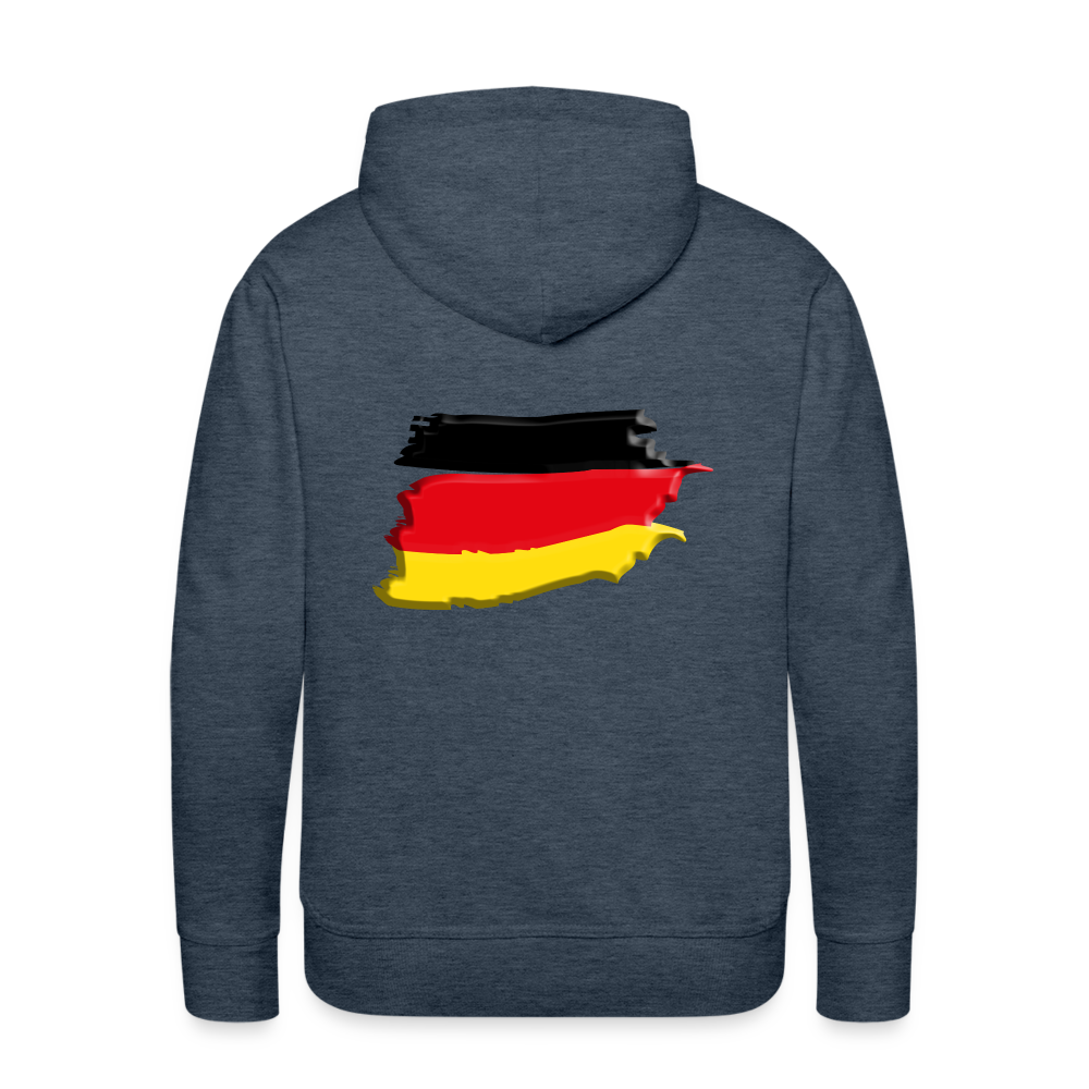 SSW1424 Hoodie German vintage flag 3D - Jeansblau
