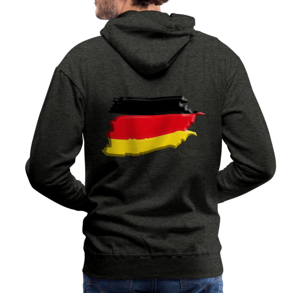 SSW1424 Hoodie German vintage flag 3D - Anthrazit