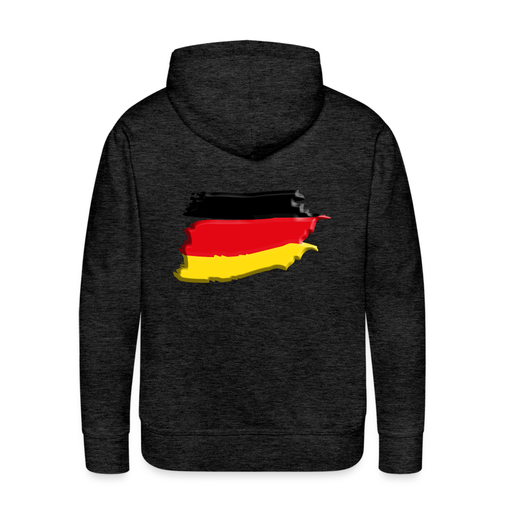 SSW1424 Hoodie German vintage flag 3D - Anthrazit