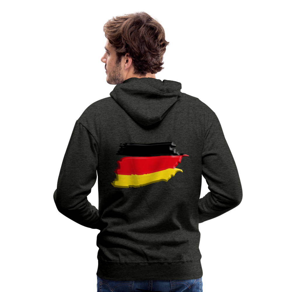SSW1424 Hoodie German vintage flag 3D - Anthrazit