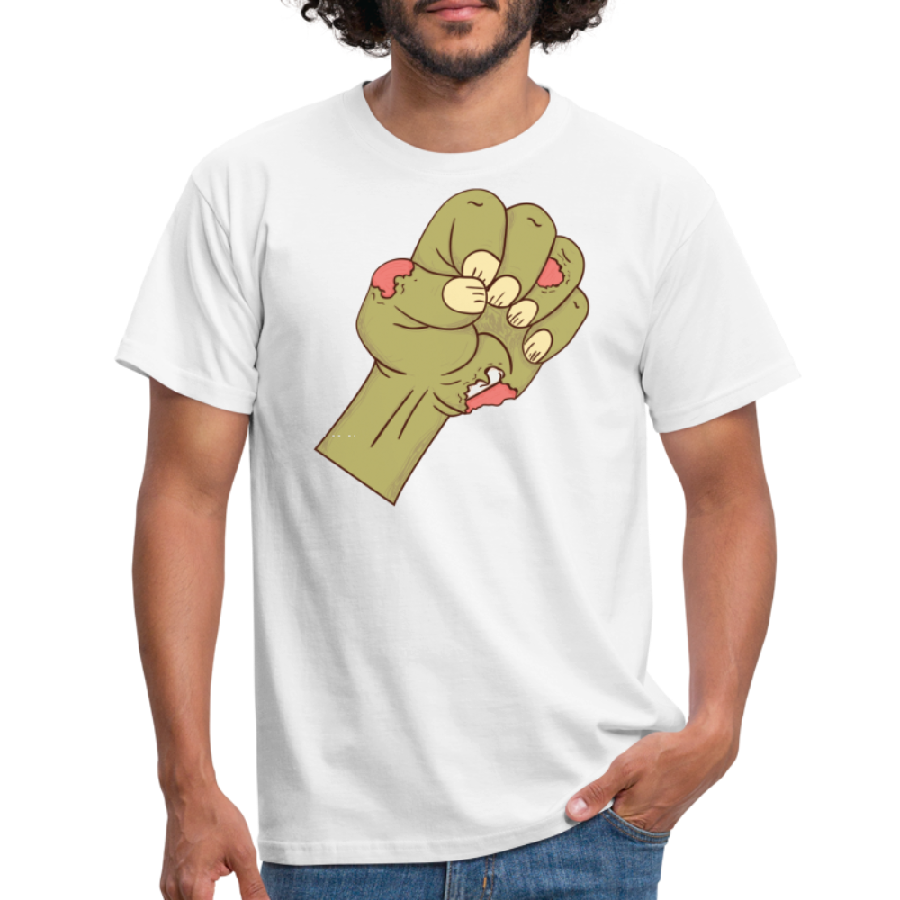SSW1437 Tshirt Zombie-Faust - weiß