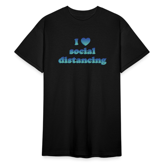 SSW1441 Tshirt social distancing - Schwarz