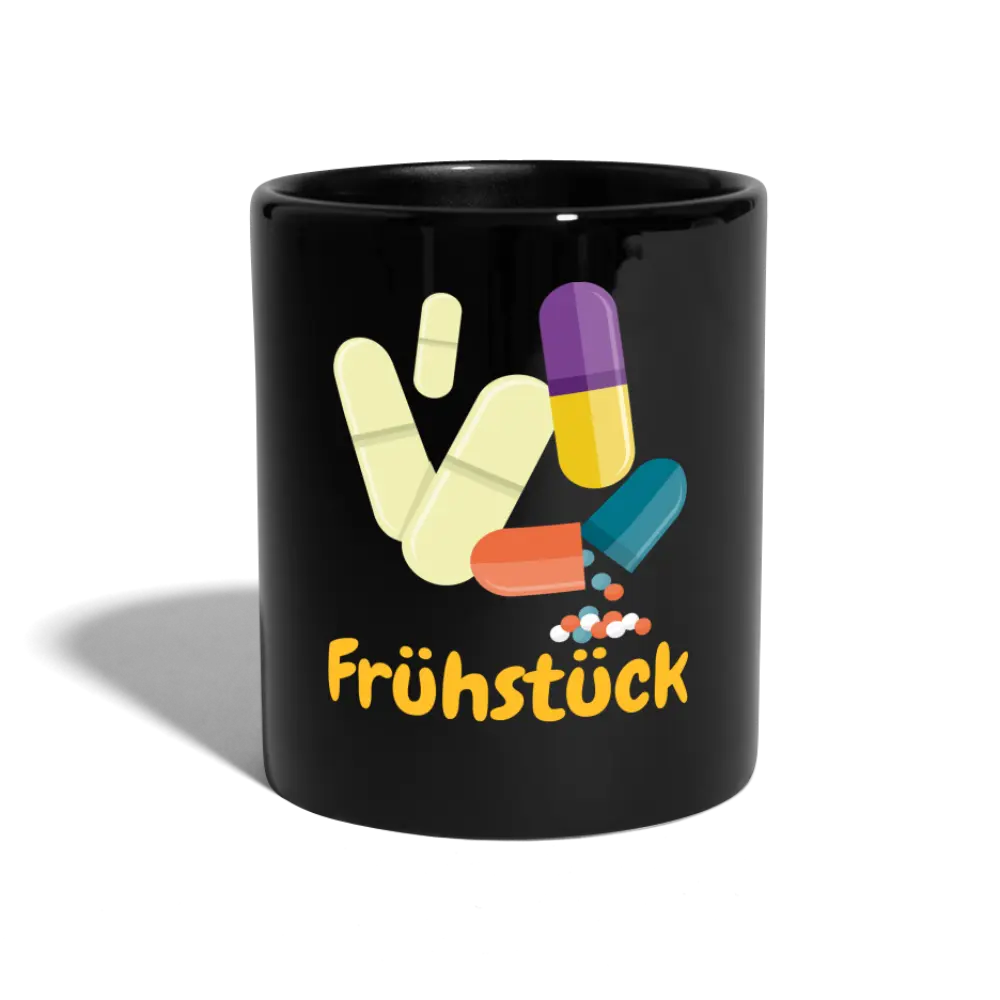 SSW1444 Kaffeetasse Frühstück Pillen - Schwarz