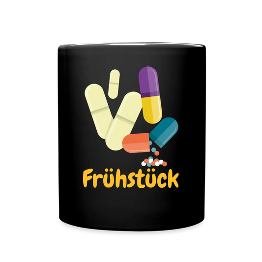 SSW1444 Kaffeetasse Frühstück Pillen - Schwarz