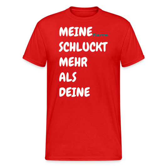 SSW1454 Tshirt MEINE Karre SCHLUCKT MEHR ALS DEINE - Rot
